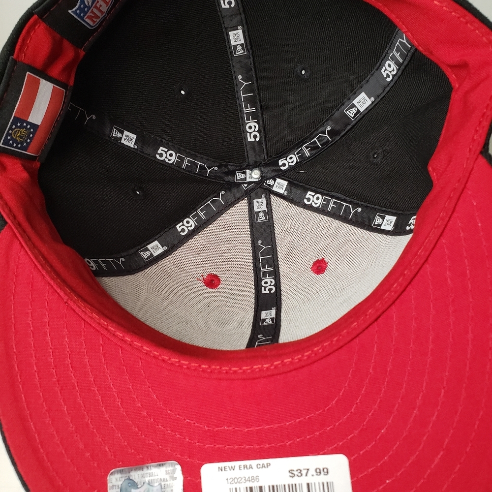 ATLANTA FALCONS NFL NEW ERA 59FIFTY FITTED CAP/HAT SIZE 7 3/8 [12023486] - Picture 6 of 8